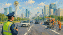 Астана проспект Мангилик Ел